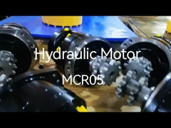 Rexroth MCR05 Motor Roda Hidraulik Kecepatan Rendah Torsi Tinggi dengan Rem, Kontrol Kecepatan Ganda