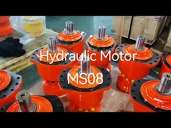 Rexroth MCR05 Motor Roda Hidraulik Kecepatan Rendah Torsi Tinggi dengan Rem, Kontrol Kecepatan Ganda