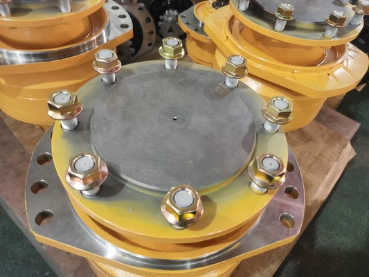 Helm Tower Ganti Poclain Ms18 Hidrolik Drive Radial Piston Shaft Motor Single Double Speed