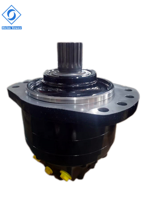 Hitam 0-150 R/min Poclain MS Series Motor Hidraulik Dengan Kontrol Kecepatan