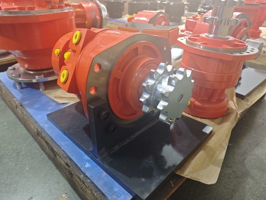 Heavy Duty Cast Iron 100-125r/min Motor Piston Hidraulik dengan Warna Disesuaikan